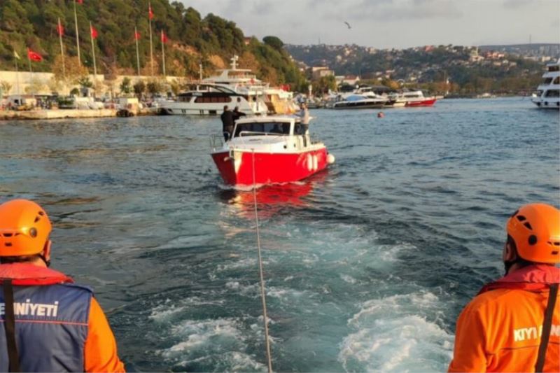 İstanbul Beykoz açıklarında sürüklenen gemi kurtarıldı
