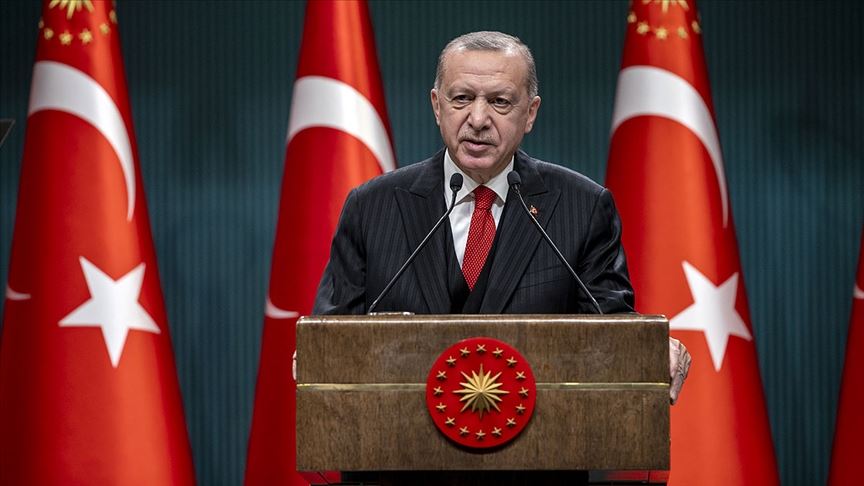 Cumhurbaşkanı Erdoğan: Yerli aşı çalışmalarımız tamamlandığında aşımızı tüm insanlığın kullanımına sunmayı öngörüyoruz