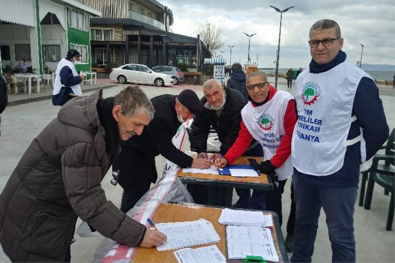 Emekliler zamlara karşı Mudanya