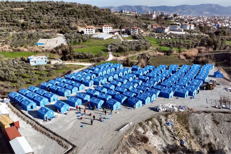 Hatay’da 1500 kişilik çadır kent kuruluyor