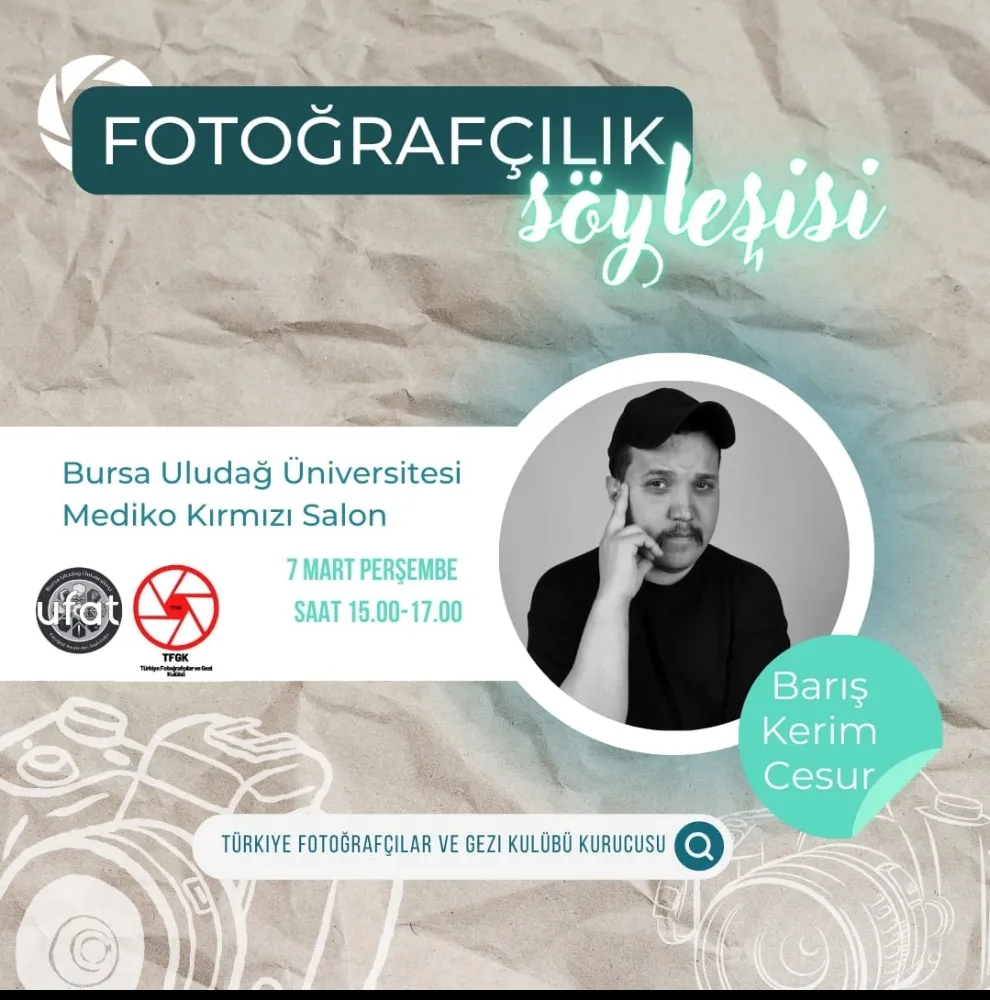 Fotoğraf sanatçısı Cesur, Bursa’ya geliyor