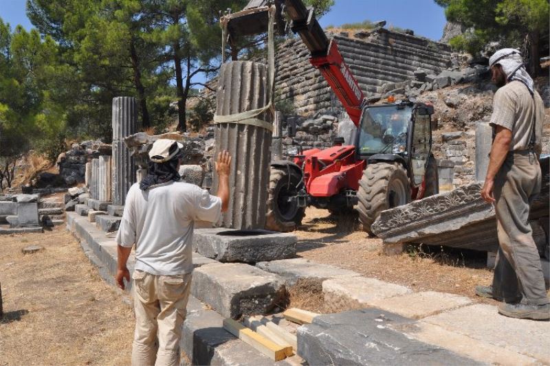 Priene’de 2021 için arkeolojik çalışmalar tamamlandı