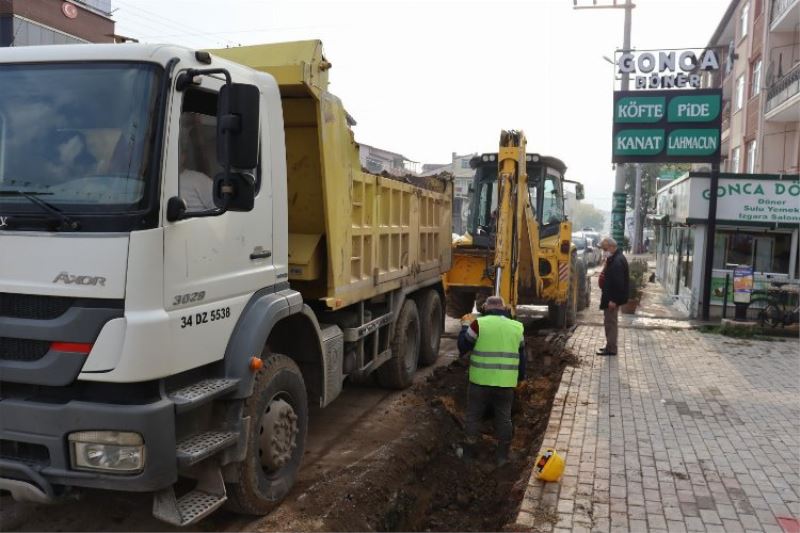 İzmit Yeşilova Mahallesinde gerilim hattı çalışmaları devam ediyor 