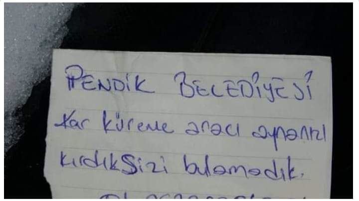 PENDİK BELEDİYE İŞÇİLERİNDEN GUZEL BİR DAVRANIŞ ...