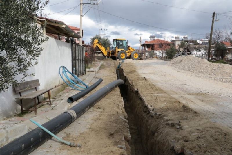 MASKİ’nin Manisa Selendi merkezdeki altyapı çalışmaları sürüyor