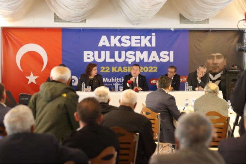 Başkan Böcek Akseki’de muhtarları dinledi