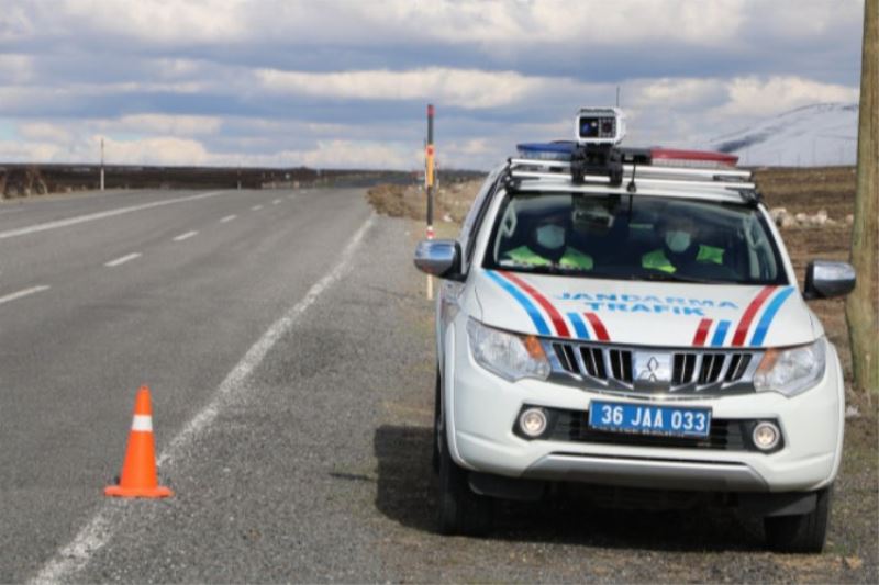 Yerli mobil hız tespiti Kars