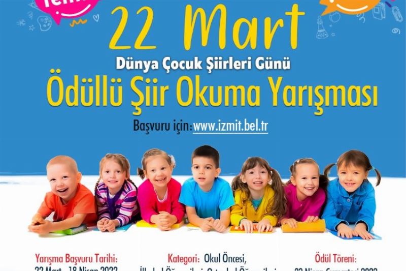 Kocaeli İzmit Belediyesinin ödüllü şiir okuma yarışması sonuçlandı