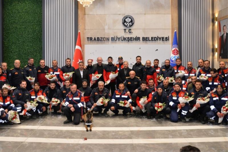 Arama kurtarma ekipleri Trabzon