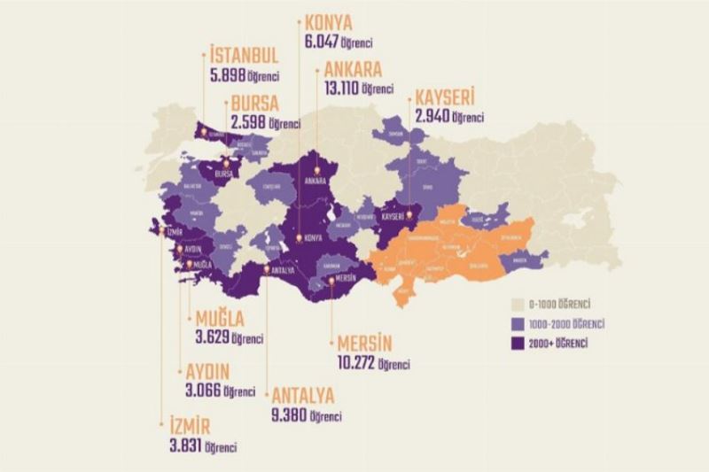 100 bine yakın depremzede öğrenci 71 ile nakledildi