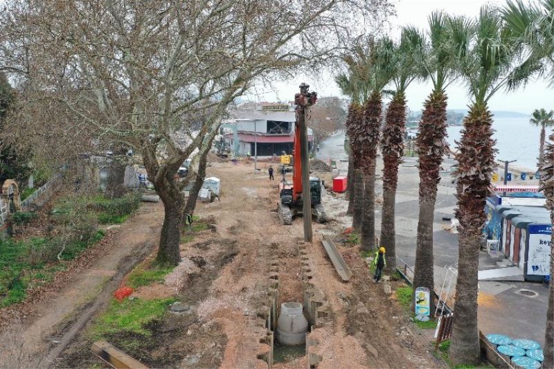 Balıkesir Erdek’te sıra Çuğra sahilinde