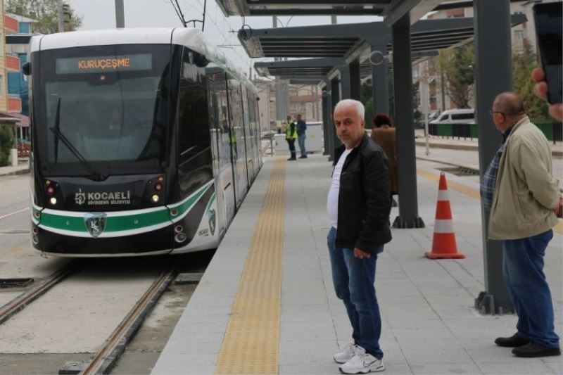 Kuruçeşme tramvay hattında seferler başladı