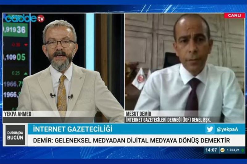 İGF Genel Başkanı Mesut Demir Cadde TV
