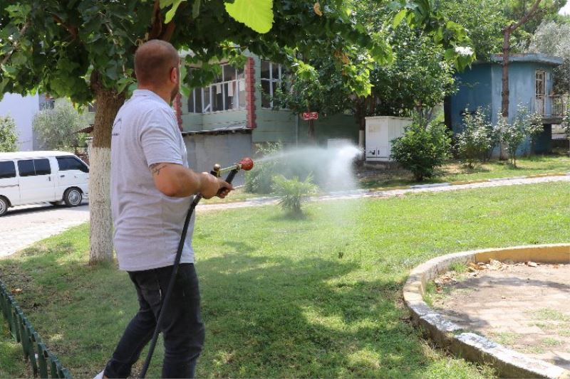 Somalı muhtarlar ilaçlama çalışmasında