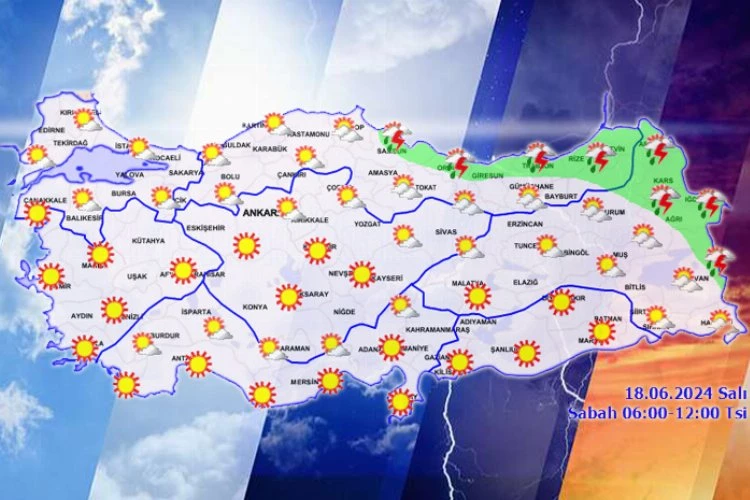 Yurtta bugün hava nasıl olacak? Orta Karadeniz ve Akdeniz