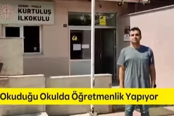 Anaokulu okuduğu okula müdür yardımcısı olarak geldi