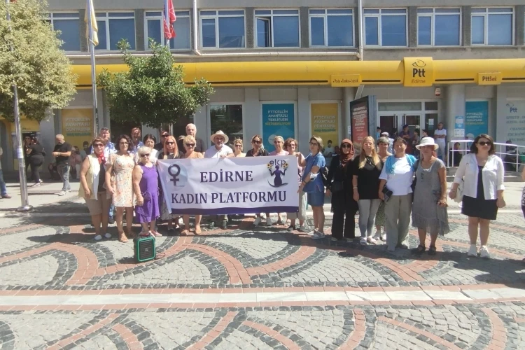 Edirne Kadın Platformu’ndan Narin Güran protestosu