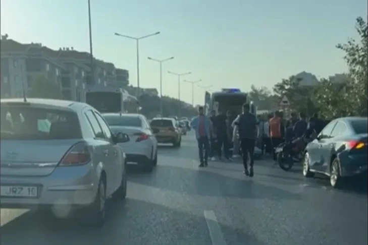 Bursa-Mudanya yolunda trafik kazası!