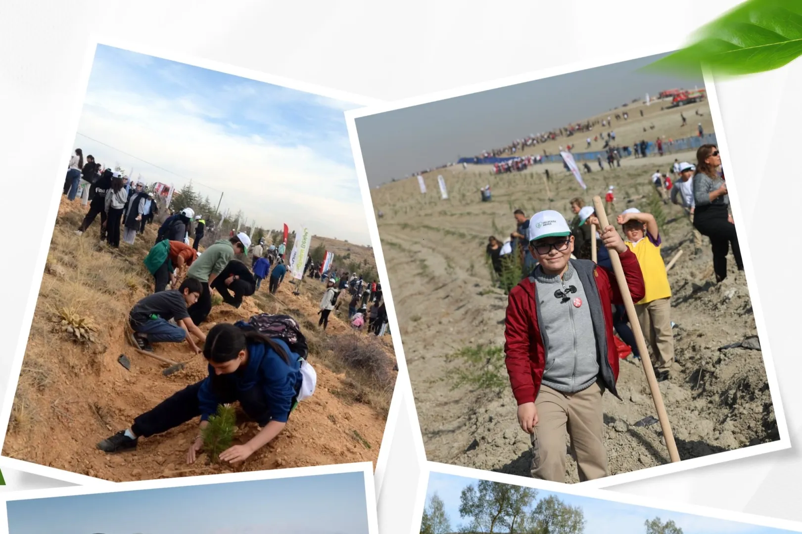 Fidanlar genç enerjiyle toprakla buluştu