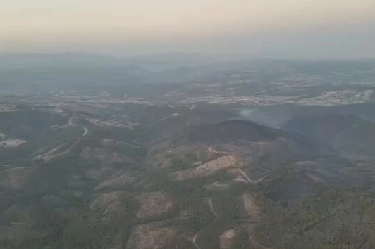 Bursa’da Harmancık yangını söndürüldü, soğutma sürüyor