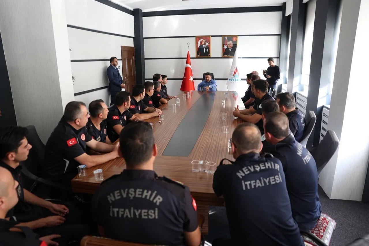 Nevşehir itfaiyesinden Başkan Arı