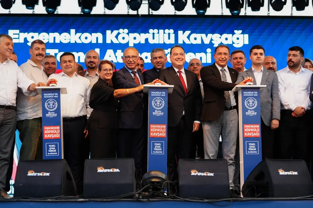 Manisa Turgutlu’da Ergenekon Köprülü Kavşağı’nın temeli atıldı