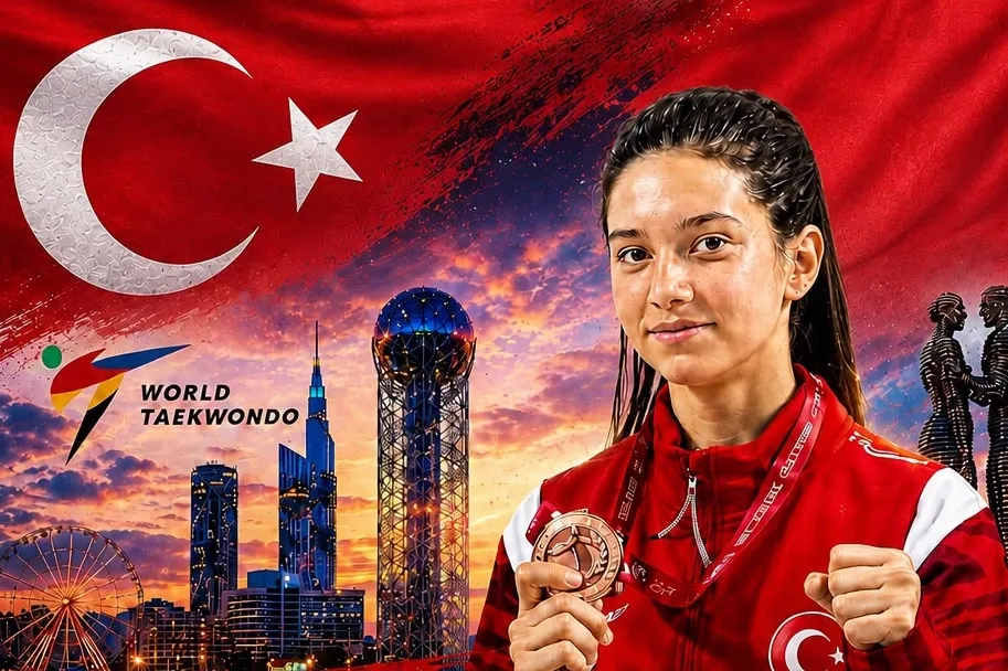 Milli sporcudan Gürcistan'da bronz madalya!